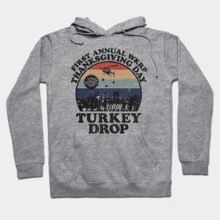 First Anual Turkey Drop Retro Hoodie